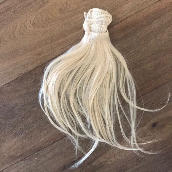 Other 13 Inch Blonde Human Hair Extensions Clip In New